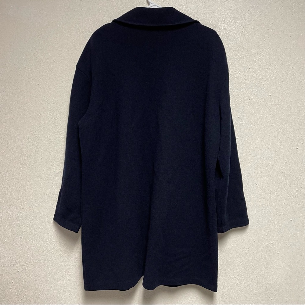 Andrea Jovine 100% Wool navy long sweater cardigan. - Picture 2 of 10